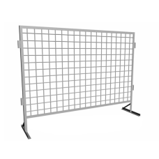 Защитное ограждение мобильное оцинкованное (Ц) 2550х400х1500х3,8х100х100 мм